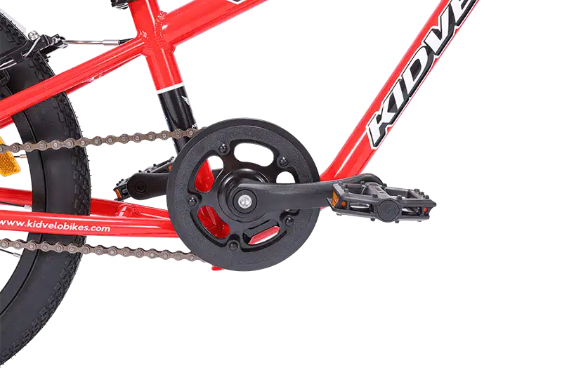 Rookie 18 balance bike drivetrain with chain guard & pedals