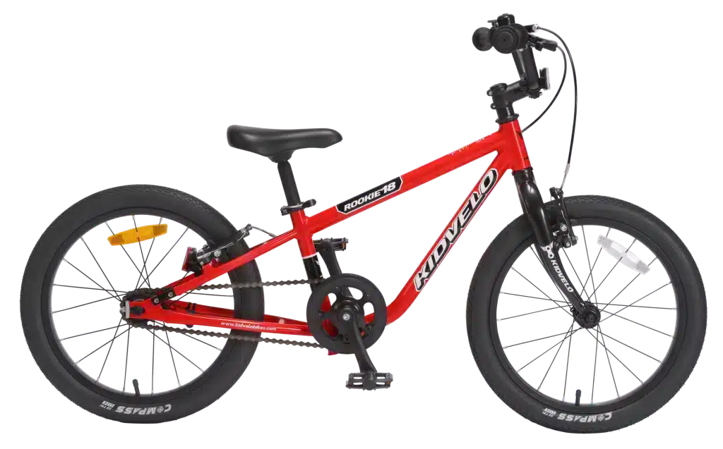 Rookie 18 kids Balance Bike in Neon Red