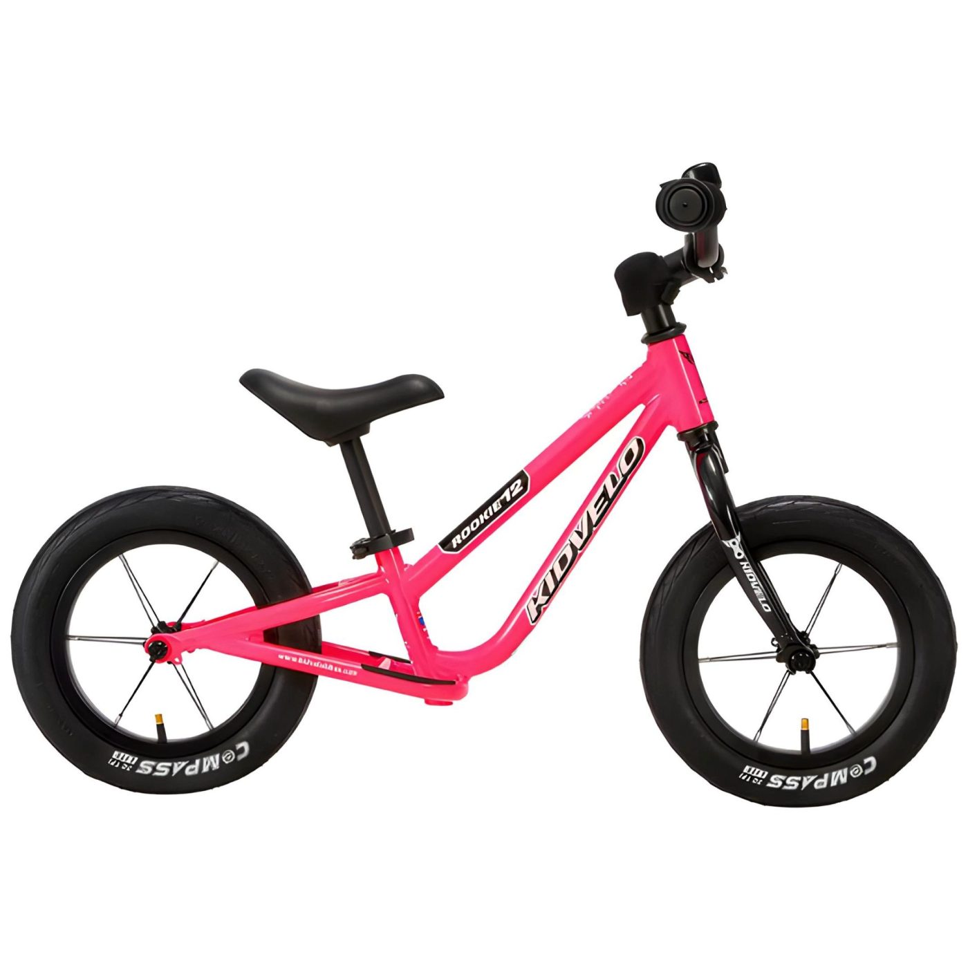 Kidvelo Rookie 12 Balance Bike - Pink - Best Balance Bike Australia - Side view