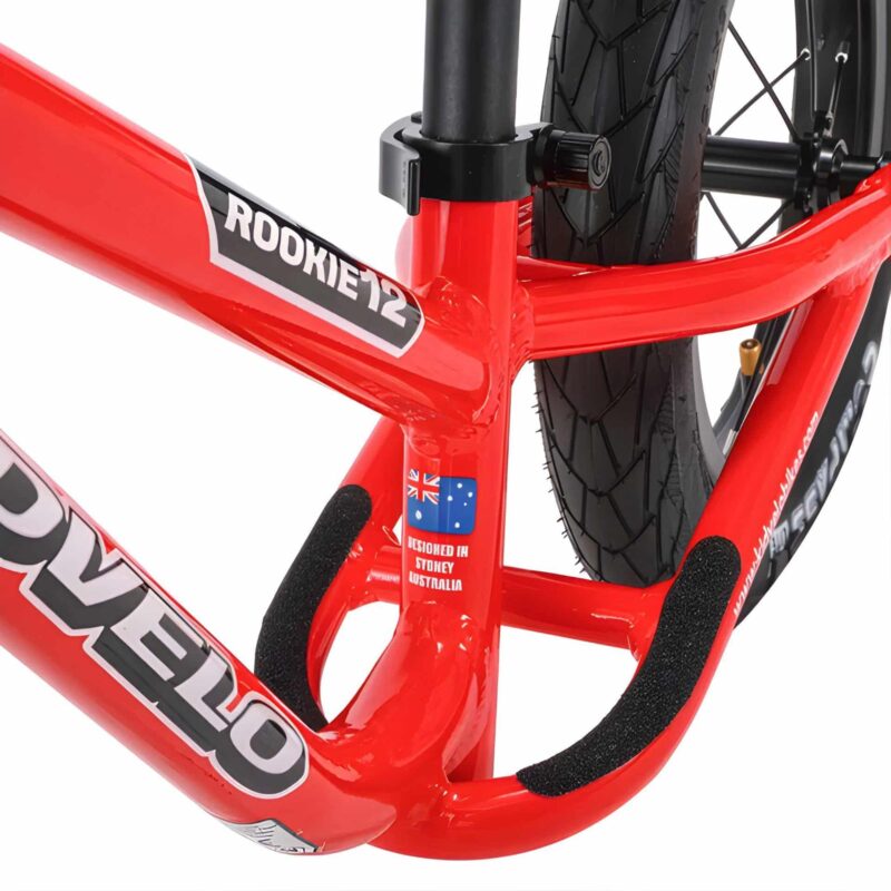 Kidvelo Rookie 12 Balance Bike - Red - Best Balance Bike Australia - detail view