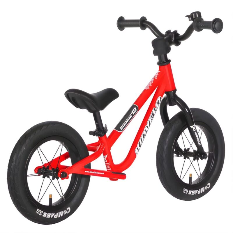 Kidvelo Rookie 12 Balance Bike - Red - Best Balance Bike Australia - rear view