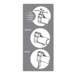 Mini Bike Pump-Lightweight Hand Pump showing Presta-Schrader valves & lock positions