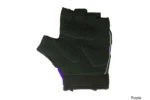 AZUR-Purple-Glove-Back.webp Padded palm view of Purple & Black Kids bike Glove