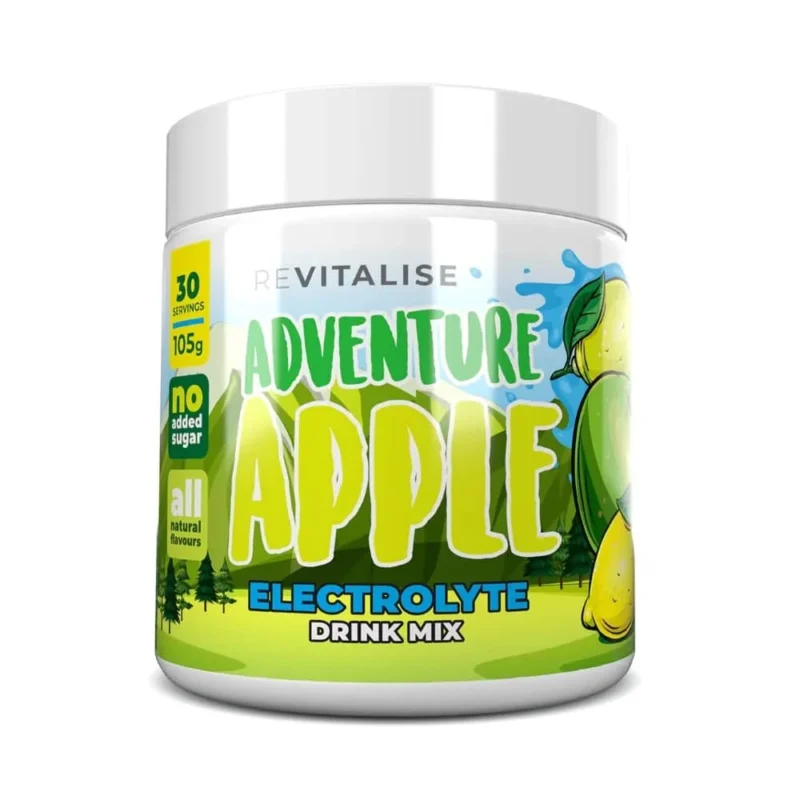 AppleAdventure_000da44a-fff4-4178-8da7-ebbab44a2a99.webp Revitalise kids Zero Sugar Electrolytes Drink Mix - Apple Flavor, 30 Servings