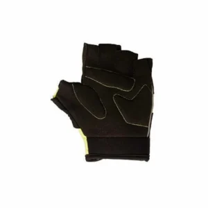 Padded Palm View of Kids Bike Gloves – Yellow / Black colour