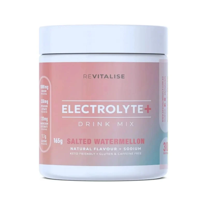 Revitalise Sodium + Zero Sugar Electrolytes - Salted Watermelon Flavor - 30 Servings