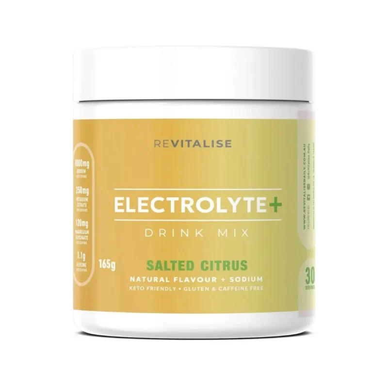 Revitalise Sodium + Zero Sugar Electrolytes - Salted Citrus flavor, 30 Servings