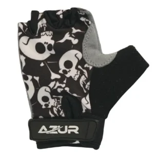 Azur Kids Bike Gloves - Fingerless Gloves - Skulls