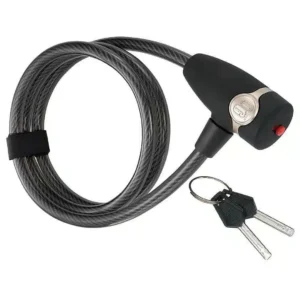 Coiled Cable Bike Lock with Key 120cm with keys