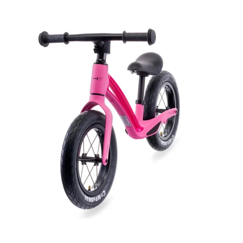 Front view of Airo 12 inch Balance bike for toddlers_Flamingo Pink colour