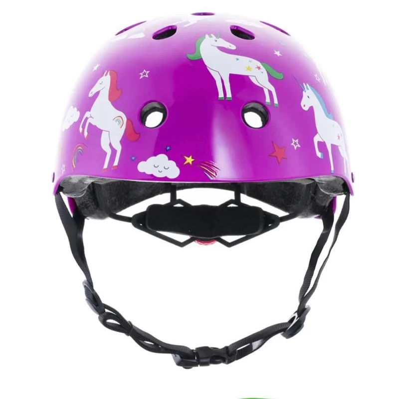 Front view of Unicorn Kids Helmet