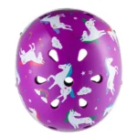 Top view of Unicorn Kids Helmet