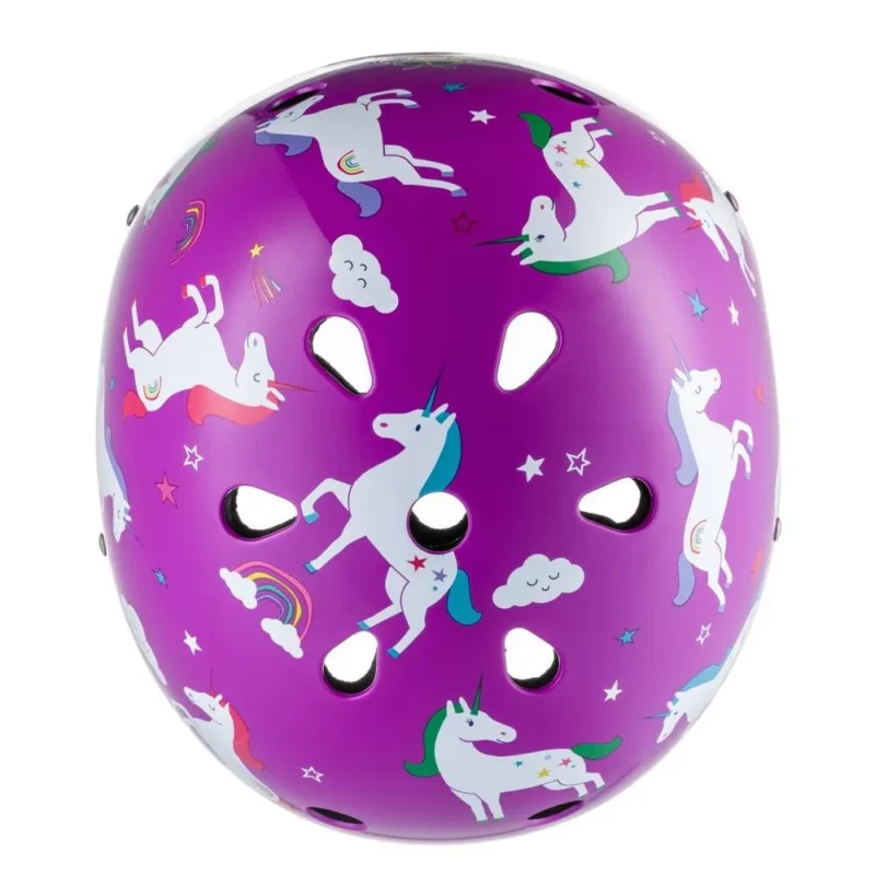 Top view of Unicorn Kids Helmet
