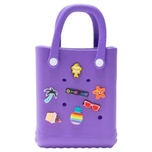i-Glide Adventure Tote Bag with Charms - Purple
