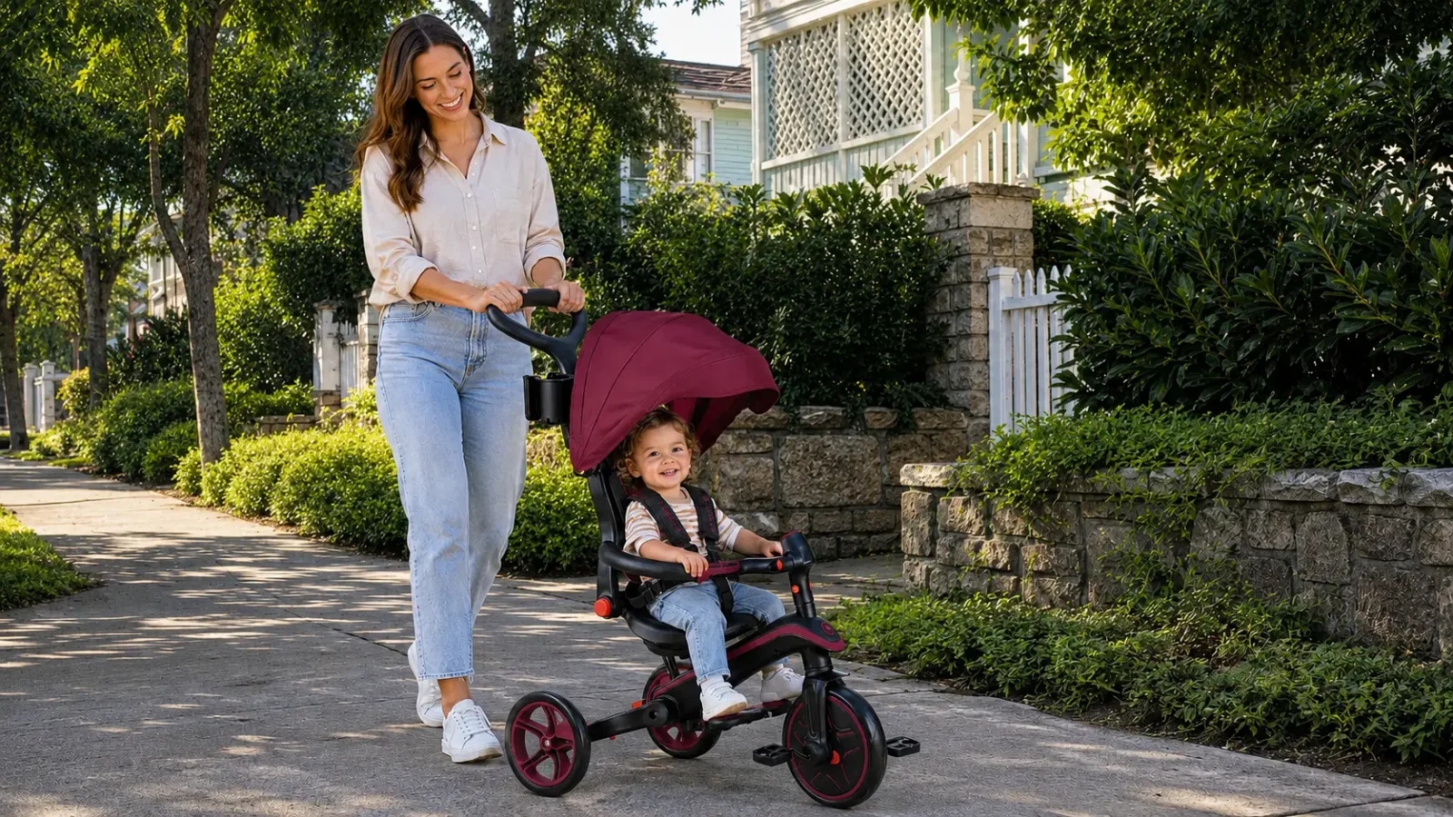 Globber Explorer Trike 4-in-1 Foldable Kids Tricycle – Mother and Toddler | Xchange Sports Australia